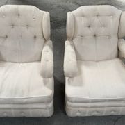 Vintage wingback armchairs