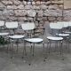 Six chaises formica ivoire