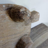 Carved wooden chapatis board