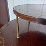 Mahogany two tier dumbwaiter table