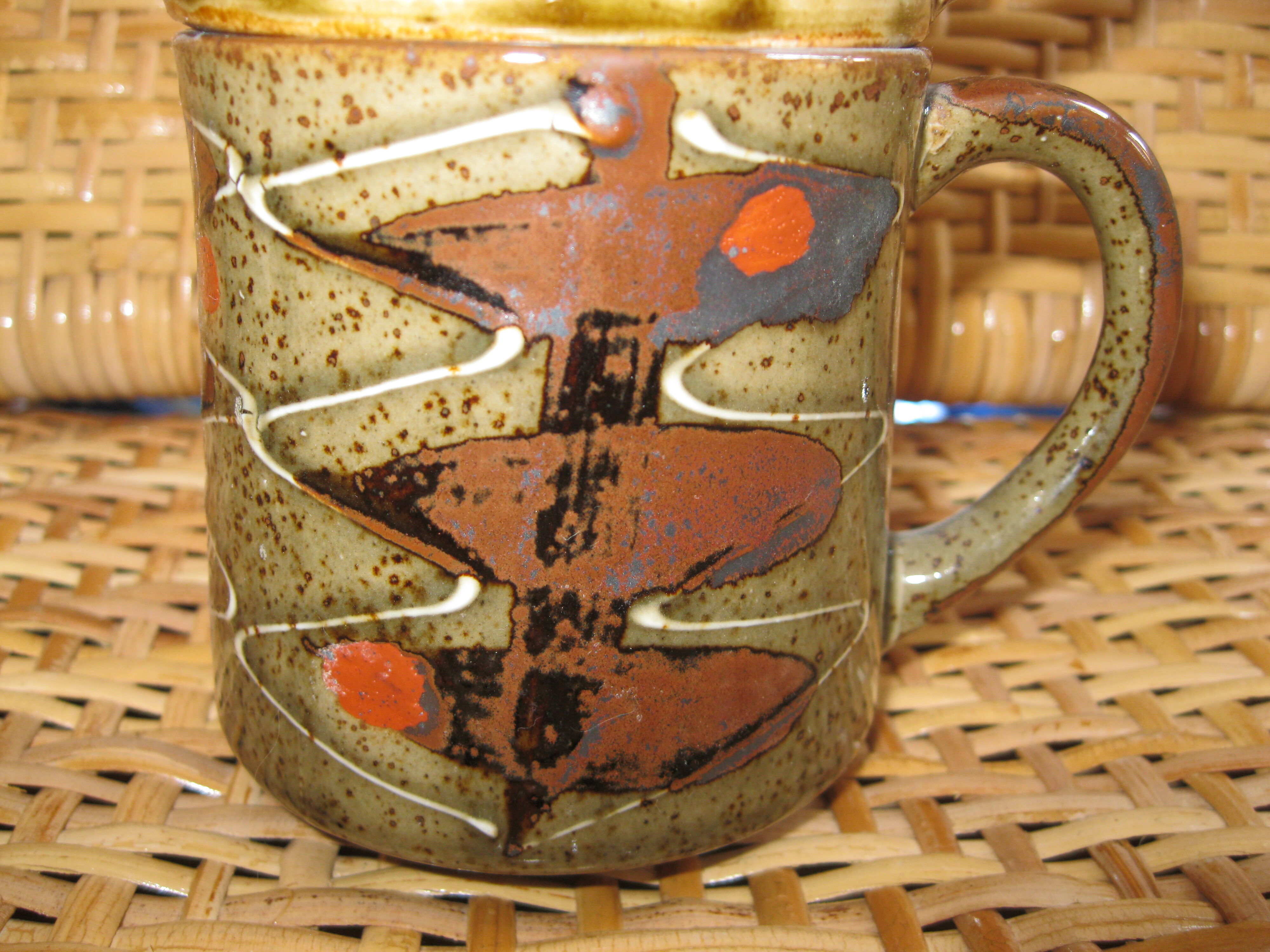 Ensemble de tasses vintage en grés