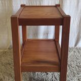Solid pine side table - 1970s