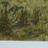The shepherd - gouache on cardboard, Simon