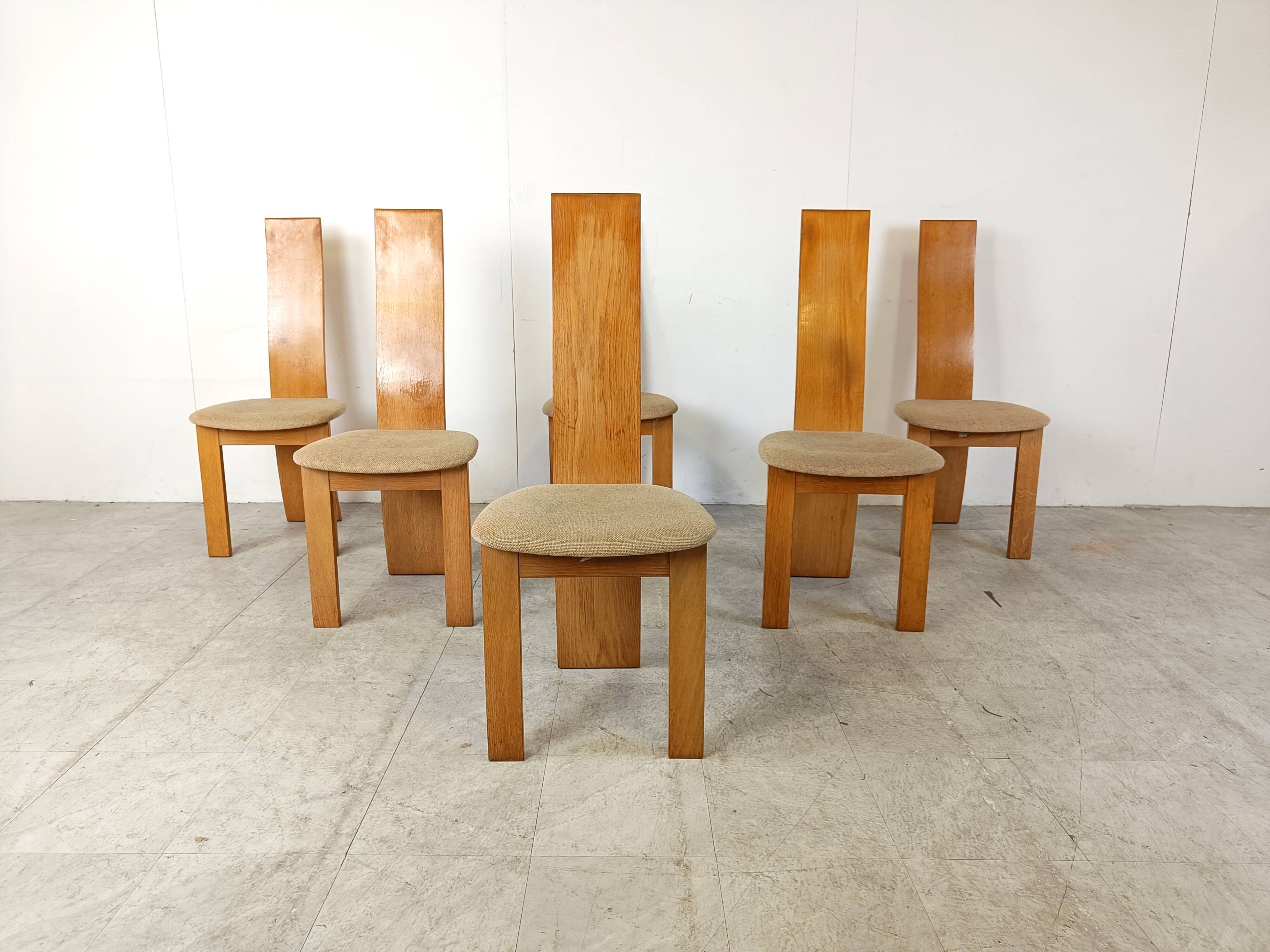 Set of 6 dining chairs by Rob & Dries van den Berghe, 1980s
