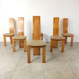 Set of 6 dining chairs by Rob & Dries van den Berghe, 1980s