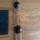 Wooden ball wall coat rack