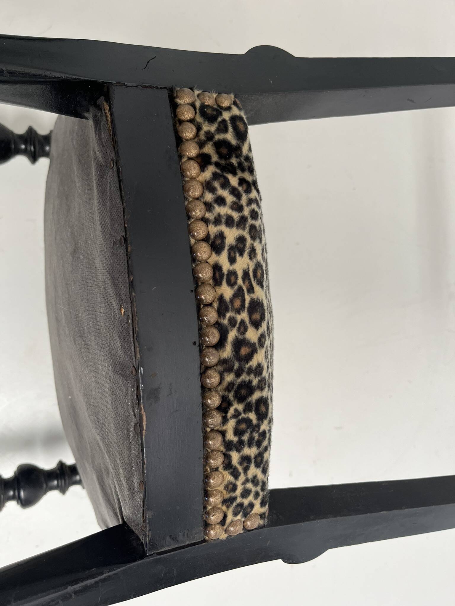 Pair of upholstered Napoleon 3 style chairs