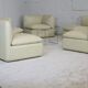 Set of 5 leather armchairs, France 80