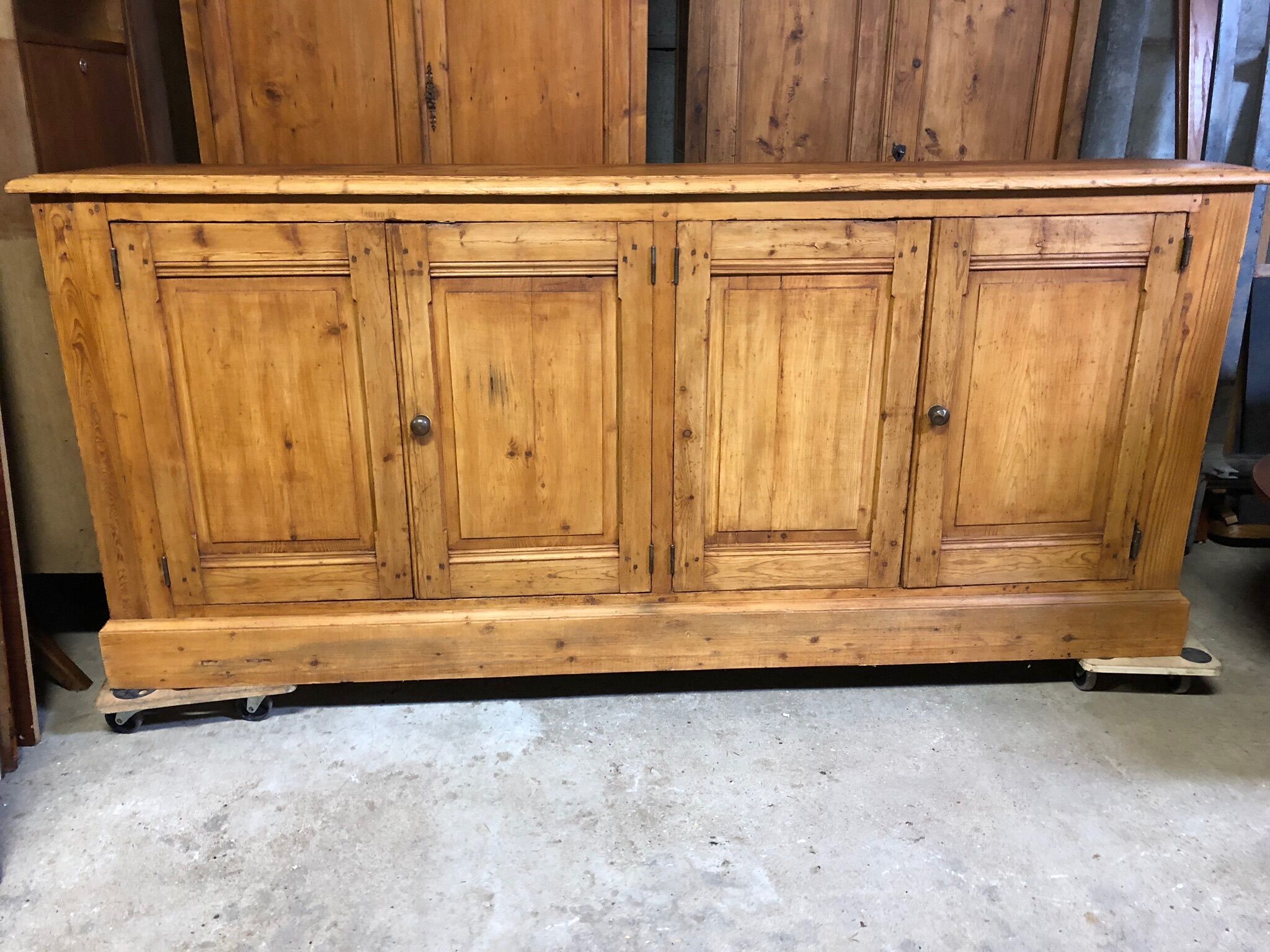 Old counter 4 pine doors