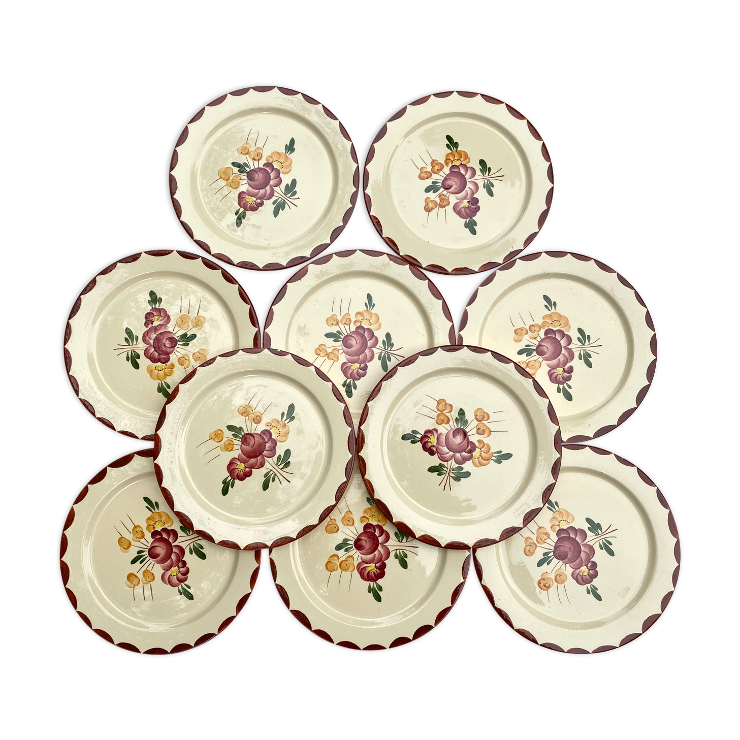 Old dessert plates