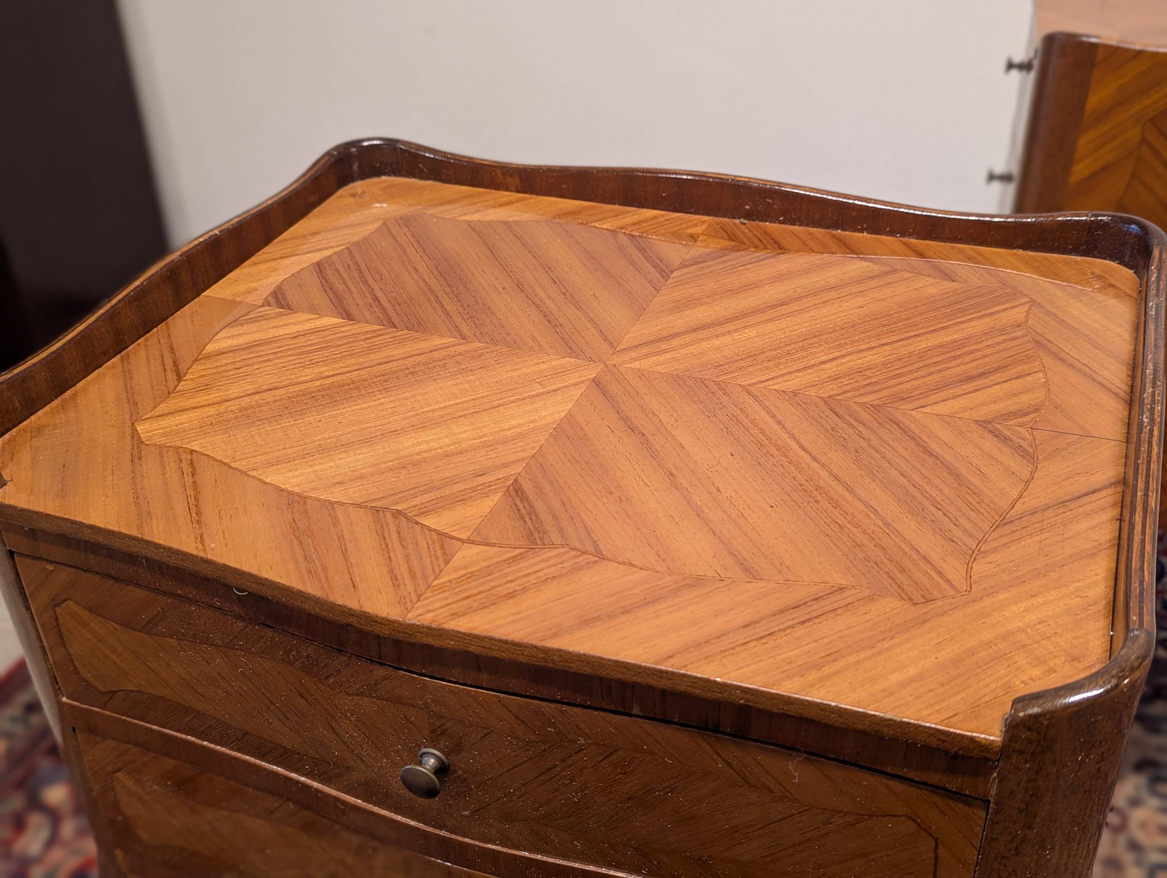 Pair of Louis XV style bedside tables