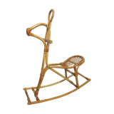 Rattan rocking horse 1960