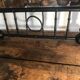 Turned wood mirror 54x95cm