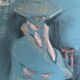 Oil painting signed woman with “fan”