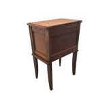 French Oak Bedside Table With Drawer, 1940s