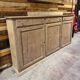 Workshop cabinet / Back counter in pitch pine – 1930s