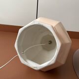 Powder pink ceramic table lamp