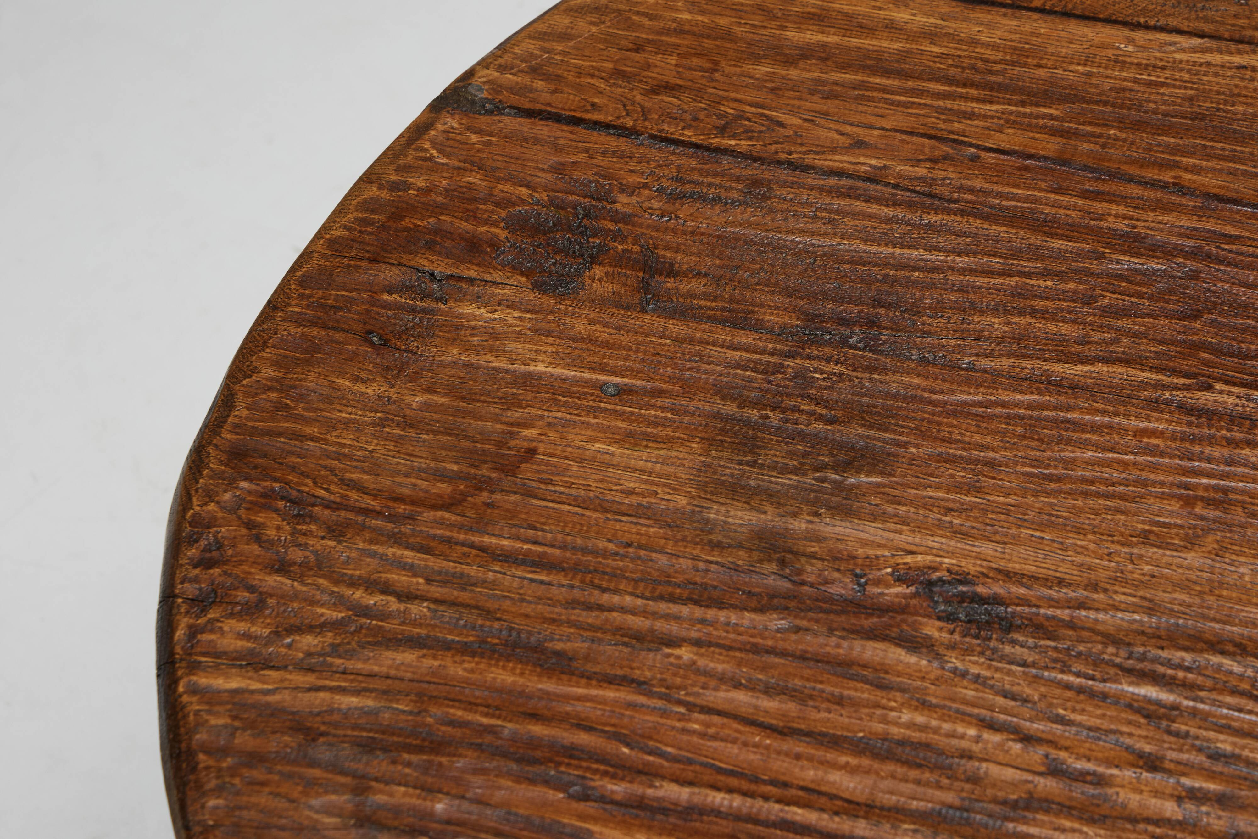 Brutalist Folk Art Coffee Table, France, 19th Century