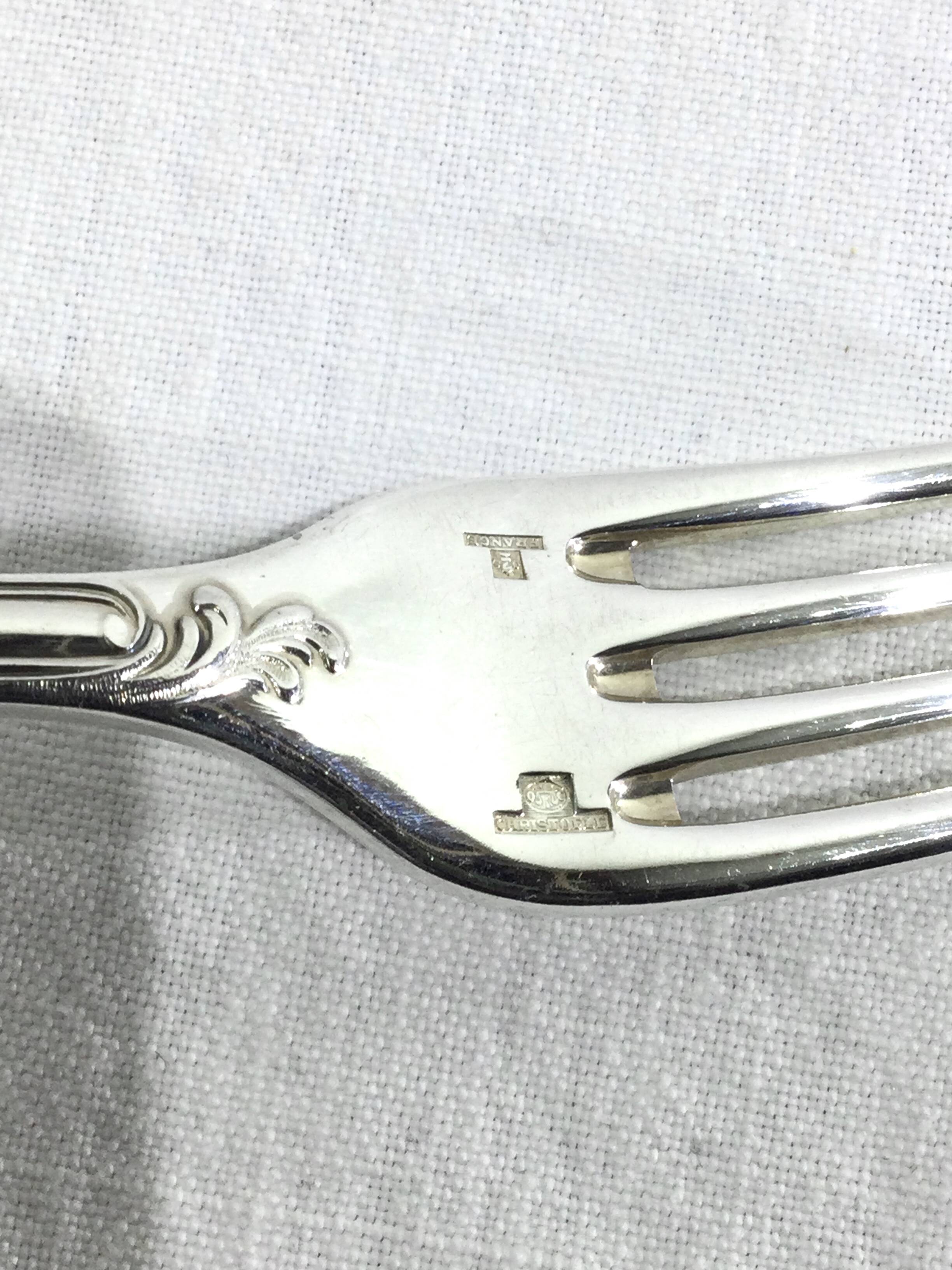 Christofle – 49-piece cutlery set Marly model