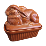 Vintage tureen for pâté rabbit shaped