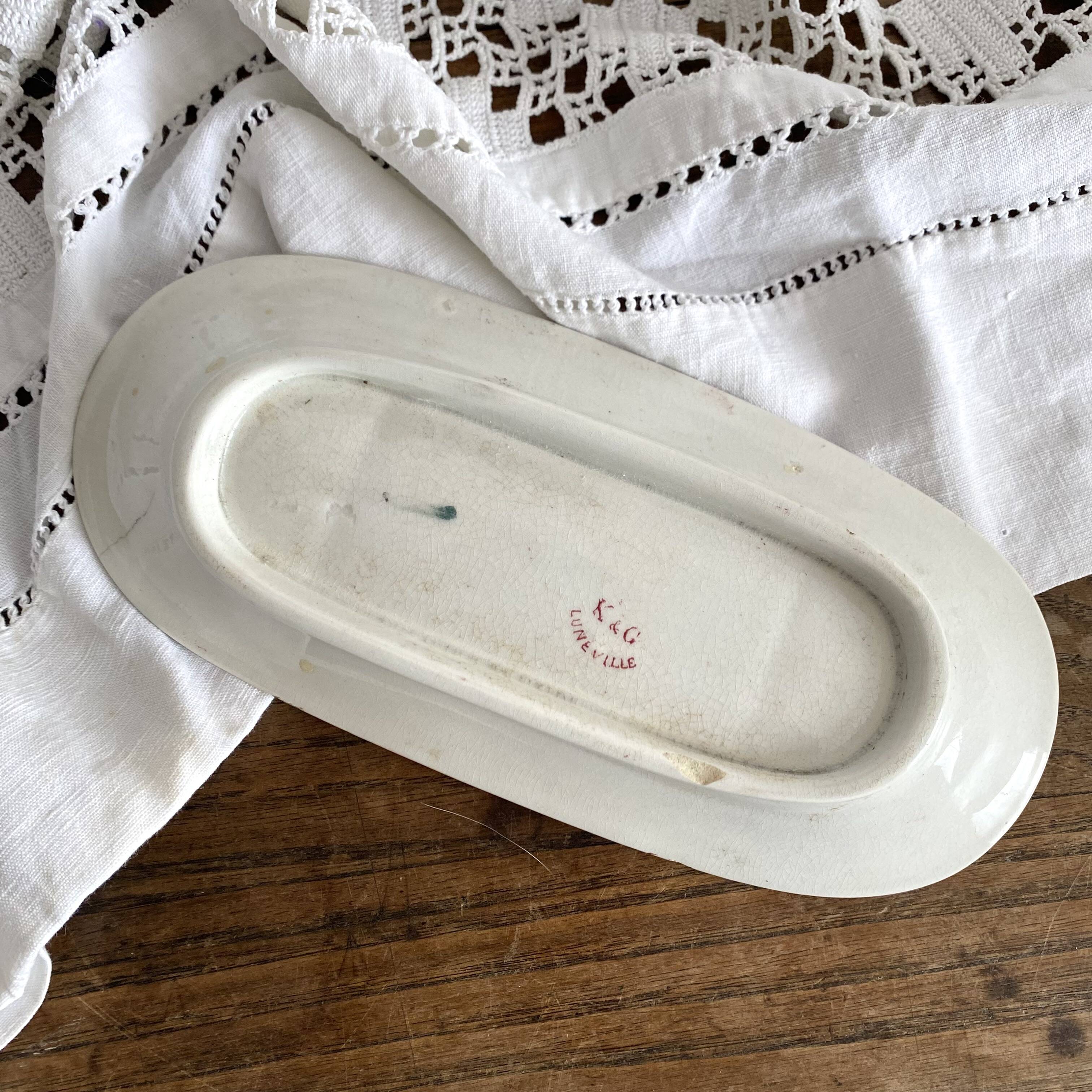 K&G Luneville ironstone soap dish