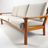 Teak 3-Seater Sofa by Juul Kristensen for Glostrup, 1970s