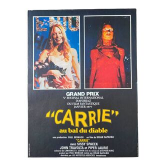 Affiche cinéma originale "Carrie au bal du diable" Brian de Palma 40x60cm 1976