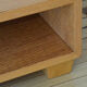 Coffee table Ecart International by Andrée Putman model "crossing" oak wood