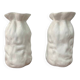 Paire de vases blancs