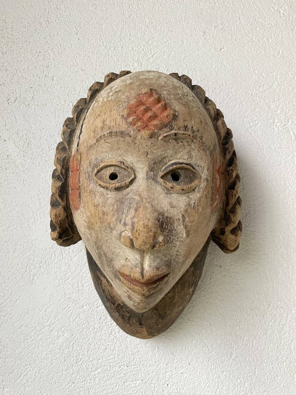 Pair of African Fang and Punu masks from Gabon