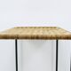 Long side table by Carl Aubock, flower bench, rattan, wicker, Austria, 1950s