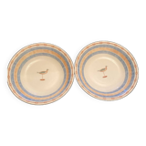 2 Churchill soup plates