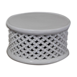 White wooden bamiléké stool