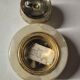 Vintage onyx stone table lighter with gold metal