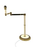 Hollywood Regency brass table lamp, Tommaso Barbi Italy 1970s