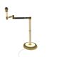 Lampe de table Hollywood Regency en laiton, Tommaso Barbi Italie 1970