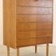 Commode danoise en chêne haut 'Brovst' - Design danois