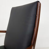 Lot de 4 fauteuils en bois de rose, Danemark 1950