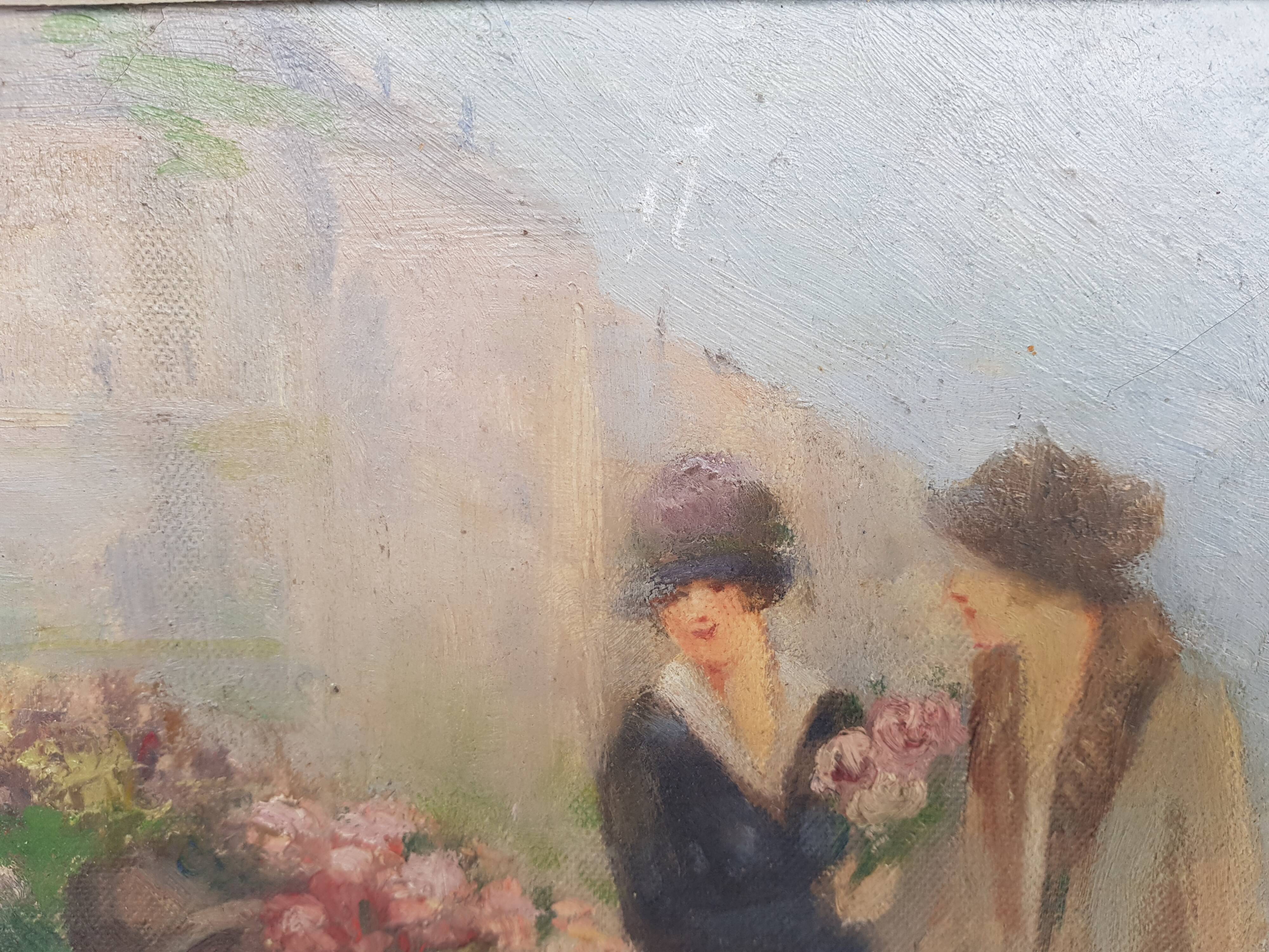 Old oil on panel by S Tramblay 30s