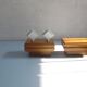 Pair of Lumiance bedside lamps or wall lights in lacquered sheet metal