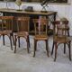 Set of 4 Baumann bistro chairs from the 1930s.