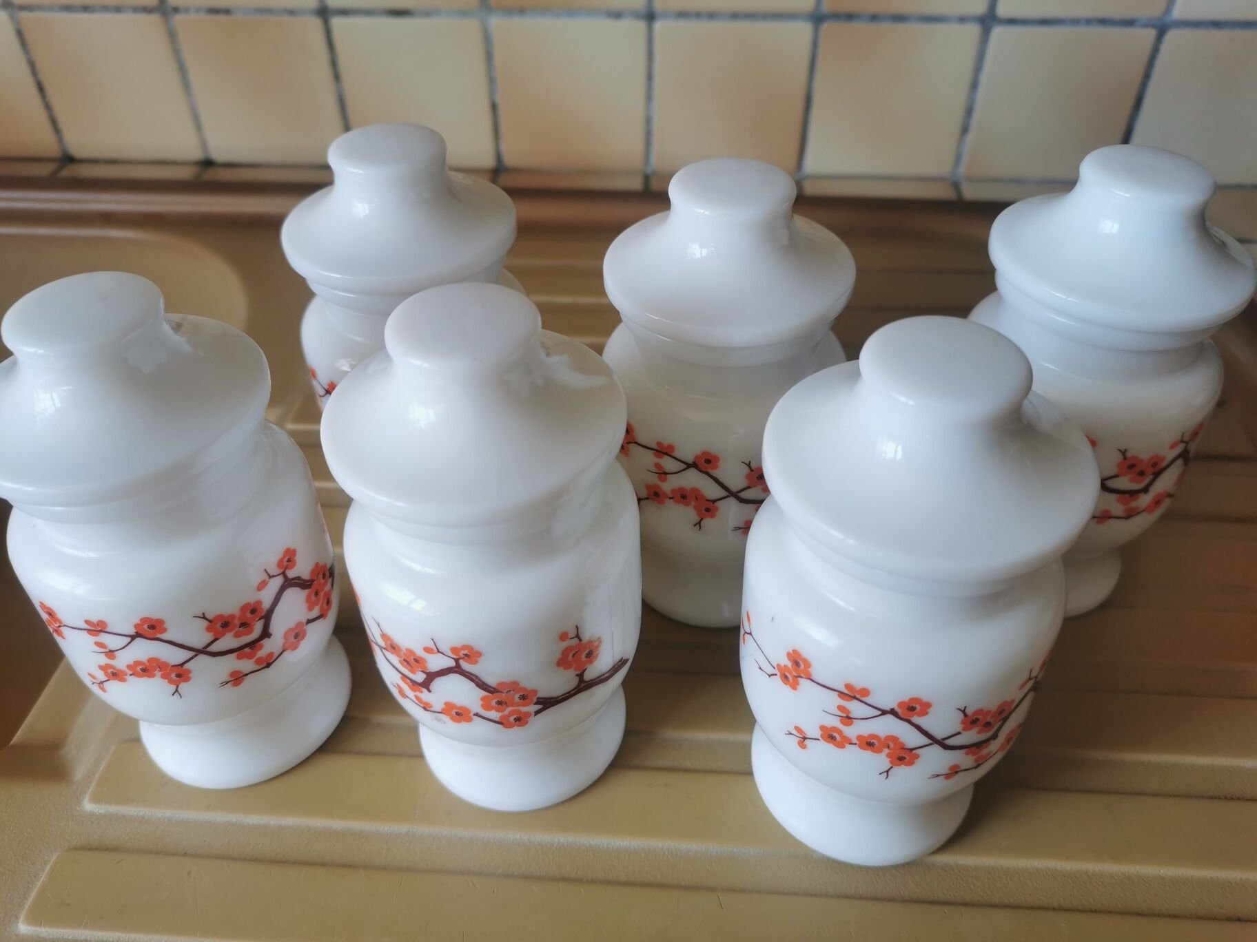 6 pots salle de bain