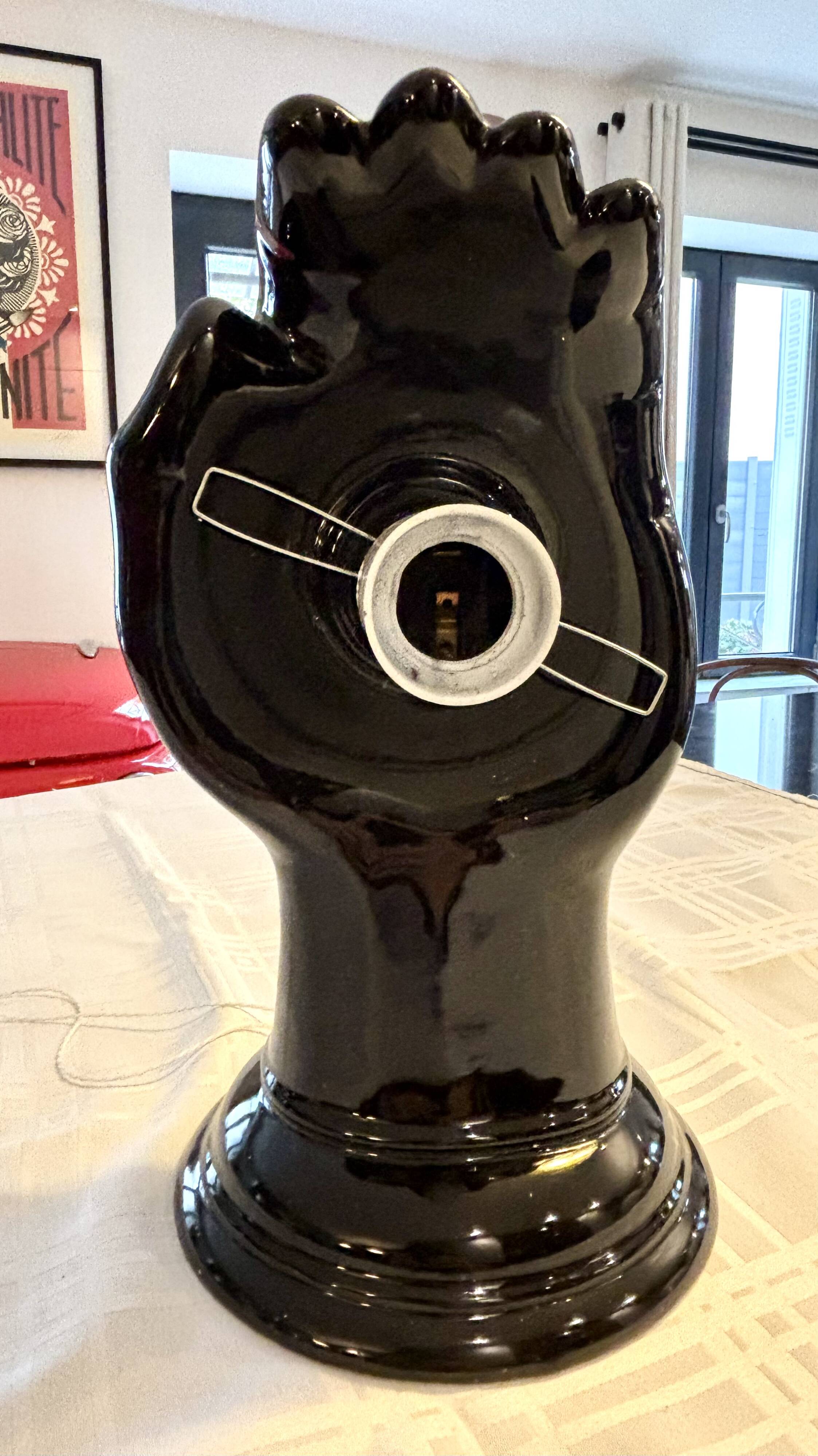 Pair of handmade ceramic wall sconces