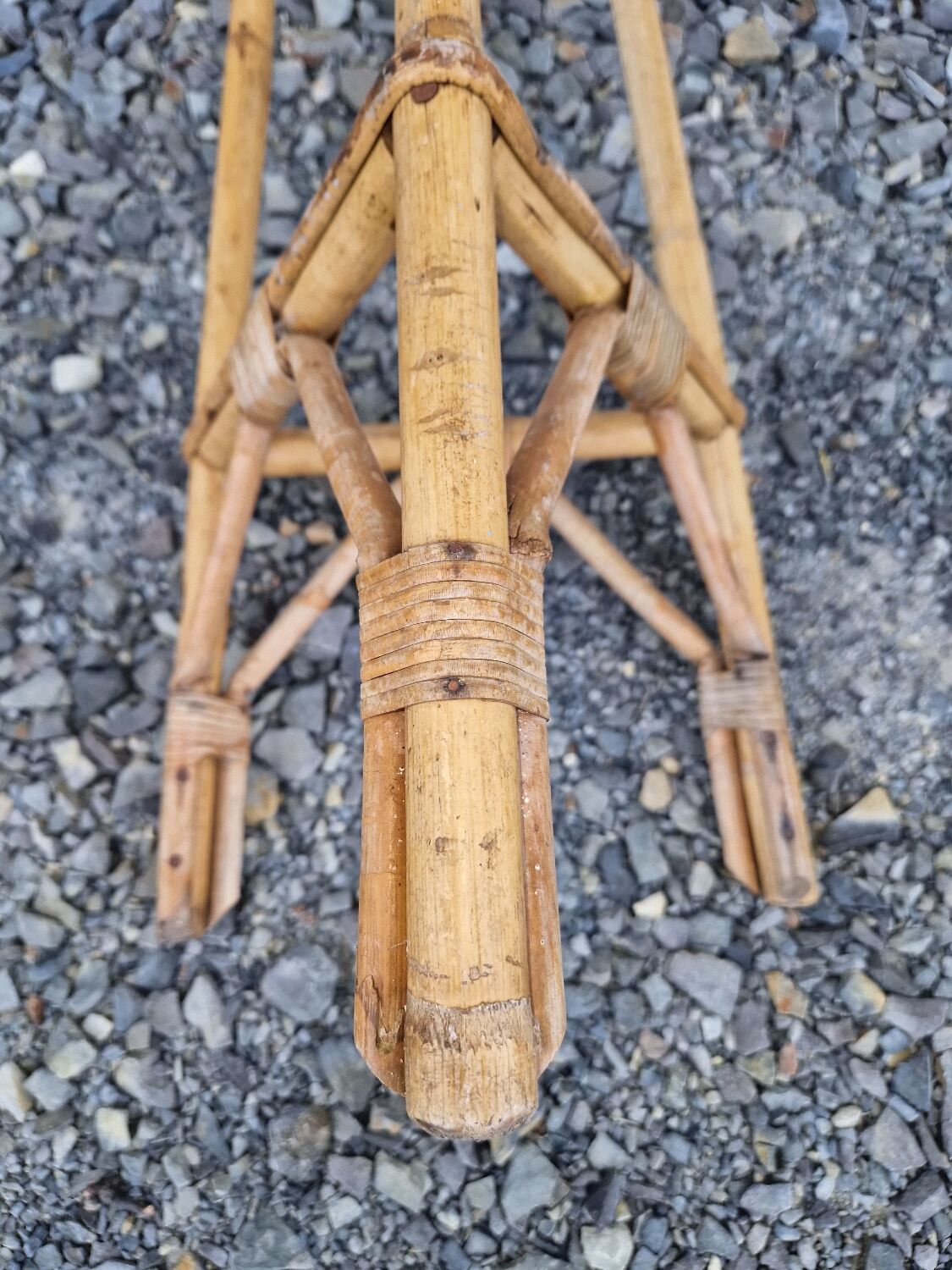 Vintage wicker stool