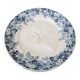 Pair of antique asparagus plates "Récamier" in Terre de Fer, Sarregue
