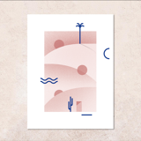 Pink Dunes Poster