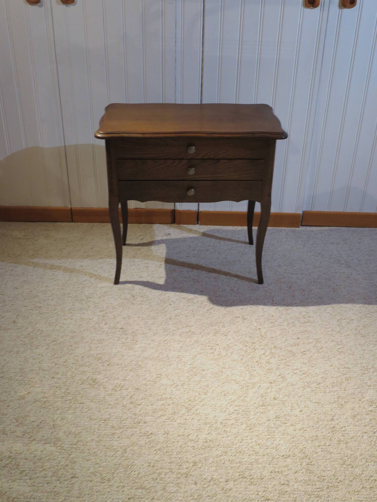 Vintage - Charming work table - Small chest of drawers/dressing table - Louis XV style - Cabriole legs - 2 drawers
