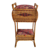 Rattan and textile worker, 2 chests, 1960s
