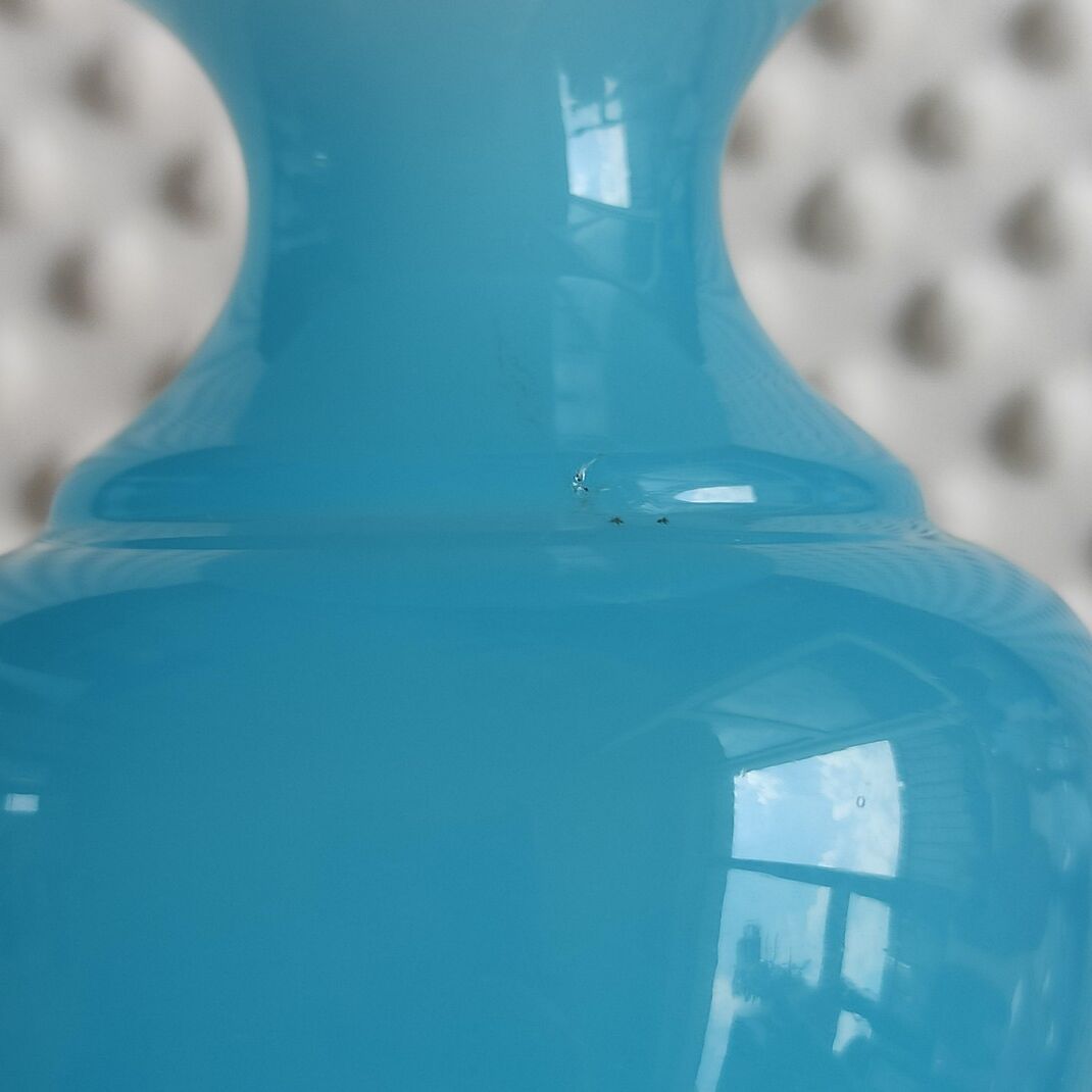 Opaline blue vase