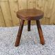Solid wood tripod stool